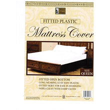 Load image into Gallery viewer, Queen Mattress Cover White Fitted Plastic Protector

