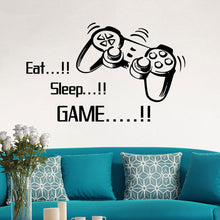 Load image into Gallery viewer, 〖Follure〗Eat Sleep Game Wall Stickers Boys Bedroom Letter DIY Kids Rooms Decoration Art
