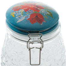 Load image into Gallery viewer, Floral Embossed Clamp Jars
