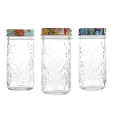Load image into Gallery viewer, Floral 4.1-Inch Spice Jars
