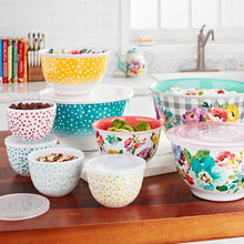 Load image into Gallery viewer, Sweet Romance 18-Piece Melamine Bowl Set
