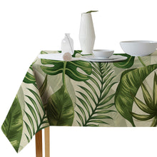 Load image into Gallery viewer, Nordic Style Tablecloth Home Kitchen Party Rectangular Table Cloth Tropical Plants Flower Print Waterproof Decorative Table Cover
