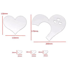 Load image into Gallery viewer, Wall Stickers Creative Heart Shaped Mirror Sticker Wall Decal for Home Living Room Bedroom Bathroom Kids Room Decoration, Silver
