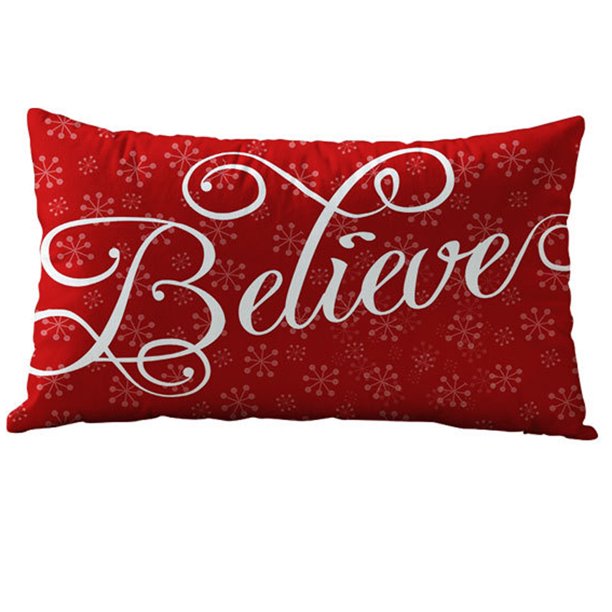 Mosunx Christmas Rectangle Cotton Linter Pillow Cases Cushion Covers