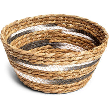 Load image into Gallery viewer, Set of 3 Round Seagrass Rope Wicker Nesting Storage Baskets Bins, Brown, 3 Sizes
