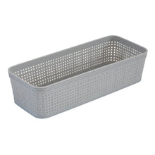 Load image into Gallery viewer, Pack Organizing Basket Set in Gray Plastic 13.78&quot;
