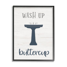 Load image into Gallery viewer, Industries Wash Up Buttercup Phrase Good Hygiene Bathroom, 24 x 30, Design by Natalie Carpentieri
