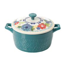 Load image into Gallery viewer, The Pioneer Woman Floral 6.25-Inch Casserole with Lid, Set of 4
