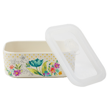 Load image into Gallery viewer, Sweet Rose 6-Piece Rectangle Ceramic Nesting Bowl Set
