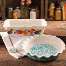 Load image into Gallery viewer, The Pioneer Woman Flea Market Pie Plate &amp; Baking Dish Set
