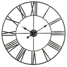 Load image into Gallery viewer, Round Metal Wall Clock - 30&quot; Gray
