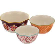 Load image into Gallery viewer, Flea Market 3-Piece Scalloped Edge Serving Bowl Set
