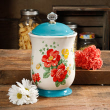 Load image into Gallery viewer, Vintage Floral 10.3-Inch Canister
