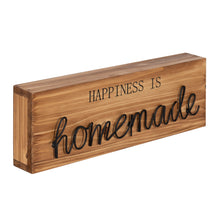 Load image into Gallery viewer, Happiness Is Homemade Wood Sign, Brown
