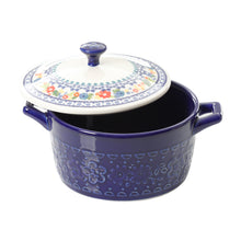 Load image into Gallery viewer, Floral 6.25-Inch Casserole with Lid

