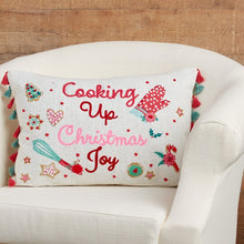 Load image into Gallery viewer, Holiday Cooking Sentiment Oblong Decorative Throw Pillow, 14&quot; x 20&quot;

