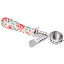 Load image into Gallery viewer, Pioneer Woman Stainless Steel Cookie Dropper 2.75 inch Diameter With Decorative Handle Hand Wash Only
