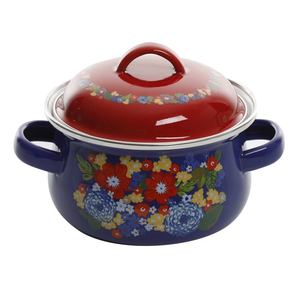 The Pioneer Woman Vintage Floral 4 Quart Dutch Oven With Lid -  Israel
