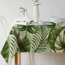 Load image into Gallery viewer, Nordic Style Tablecloth Home Kitchen Party Rectangular Table Cloth Tropical Plants Flower Print Waterproof Decorative Table Cover
