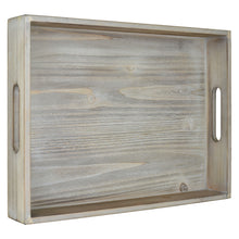 Load image into Gallery viewer, Tabletop Rectangle 16&quot; x 12&quot; x 2.5&quot; Wooden Tray, Gray Wash
