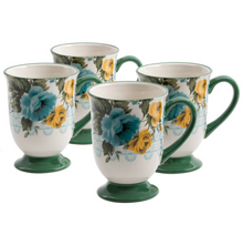 Load image into Gallery viewer, Rose Shadow 4-Piece 18-Ounce Latte Mug Set
