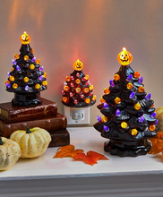 Load image into Gallery viewer, Lighted Retro Halloween Trees
