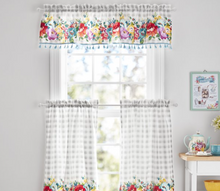Load image into Gallery viewer, The Pioneer Woman Sweet Romance 3-Piece Tier &amp; Valance Set

