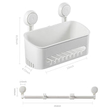 Load image into Gallery viewer, Vacuum Suction Cup Hooks for Shower Towel Nordic style Bathroom Telescopic Hanger,White Waterproof
