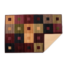 Load image into Gallery viewer, Fashion Contemporary Washable Non-Skid Area Throw Rug, 20x32&quot;, Squares
