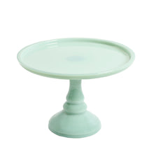 Load image into Gallery viewer, Timeless Beauty 10-Inch Mint Green Cake Stand with Glass Cover
