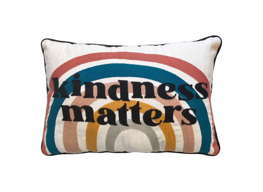 Unbranded, Kindness Matter Decorative Throw Pillow, Oblong, 12