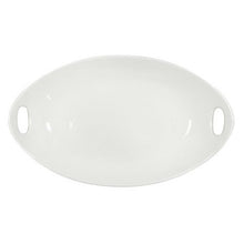 Load image into Gallery viewer, Porcelain Oval Handled Platter
