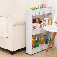 Load image into Gallery viewer, 3-Tier Slim Mobile Pull-Out Bathroom or Kitchen Storage

