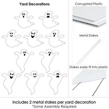 Load image into Gallery viewer, Spooky Ghost - Ghost Shape Lawn Decorations - Outdoor Halloween Yard Decorations - 10 Piece
