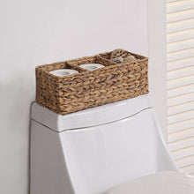 Load image into Gallery viewer, Woven Water Hyacinth Tank Basket, Natural
