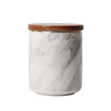 Load image into Gallery viewer, Nordic Style Seasoning Box Marbling Sealed Jar Kitchen Canisters for Tea 10x13cm
