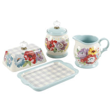Load image into Gallery viewer, Sweet Romance Butter Dish + Cream and Sugar Set
