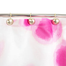 Load image into Gallery viewer, Pink Tie Dye&#39; 13 Piece Shower Curtain and Hooks Set 100% Microfiber
