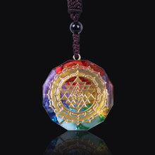 Load image into Gallery viewer, Sri Yantra Sacred Dome Pendant
