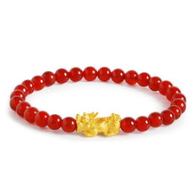 Load image into Gallery viewer, Yellow Gold Pixiu Wealth Bracelet
